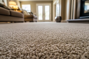 Modern Living Room with Plush Carpet