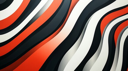 Geometric Harmony: Abstract Illustration of 180 Dynamic Intersecting Stripes