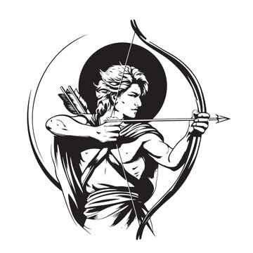 Centaurs Brush-drawing based vector illustrations of centaurs