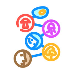 origin of life unsolved mystery color icon vector. origin of life unsolved mystery sign. isolated symbol illustration