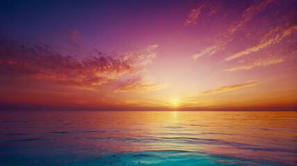 Obraz premium sunset over the ocean