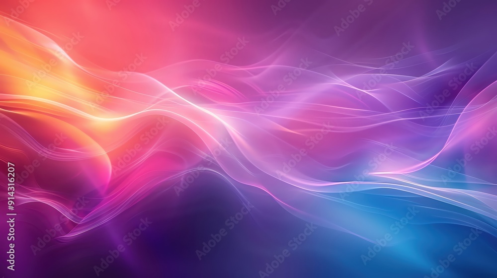 Poster a vibrant blend of colors creating a dynamic abstract background for creative projects and digital d