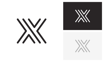 X logo, letter x, initial x logo design