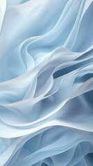 Obraz premium A blue and white fabric with a wave-like pattern