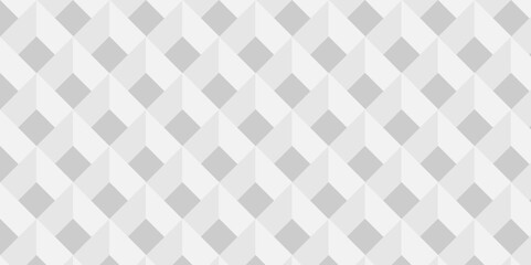 Fototapeta premium Vector of cube geometric pattern grid backdrop triangle background. Abstract cube geometric tile and mosaic wall or grid backdrop hexagon technology. white and gray geometric block cube structure.
