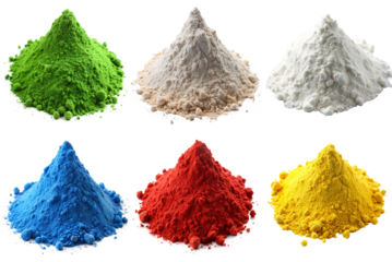 set of different powder