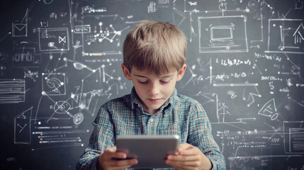 Boy designing mobile interfaces These tools leverage large language models and machine learning to analyze and suggest code