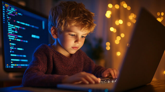Boy learning Python These tools leverage large language models and machine learning to analyze and suggest code