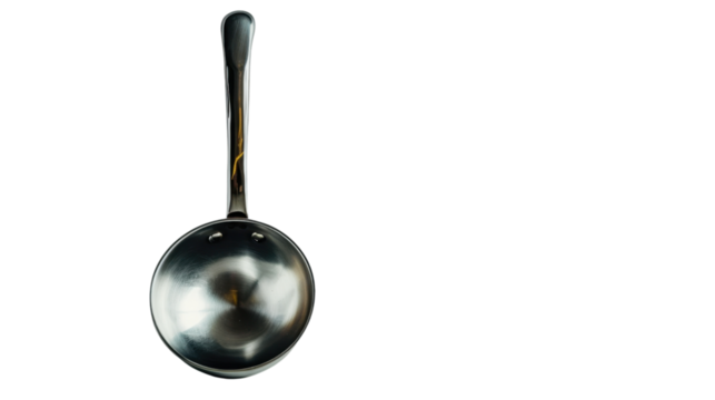 Soup ladle on transparent background