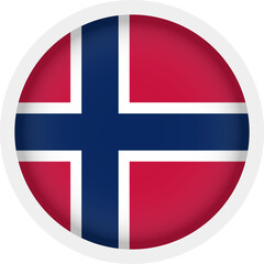 Fototapeta premium Norway Flag Icon