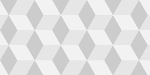 Vector of cube geometric pattern grid backdrop triangle background. Abstract cube geometric tile and mosaic wall or grid backdrop hexagon technology. white and gray geometric block cube structure.