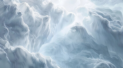 Obraz premium A very large, very white, very blue, very snowy mountain range