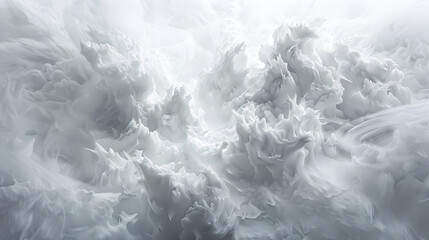 Obraz premium The image is a white cloud with a lot of white foam