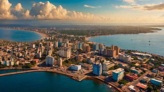 Conakry capital Guinea, panorama