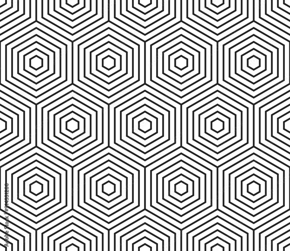 Poster minimalistic hexagon background. simple stacked hexagons. large hexagons. seamless tileable vector i