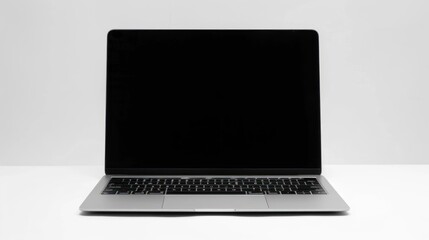 Fototapeta premium Isolated laptop screen on a white background.