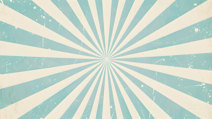 A blue and white striped background with a large white circle in the middle