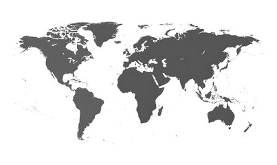 Illustration of a Colored map of world design