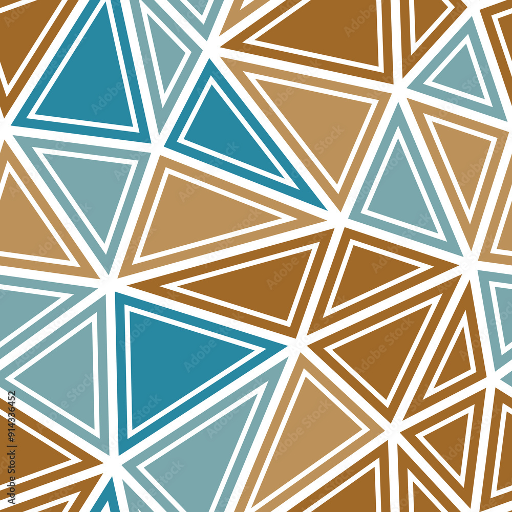 Poster abstract template background with big triangles in solid shapes and frames. features a seamless patt