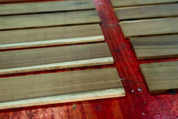 listones de madera