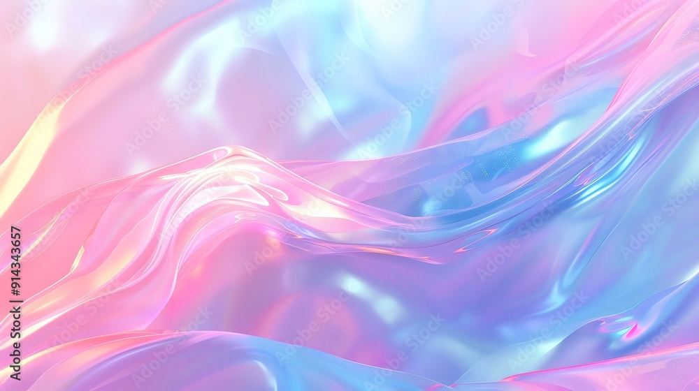 Poster a mesmerizing blend of pastel colors creating a smooth and fluid abstract background, perfect for va