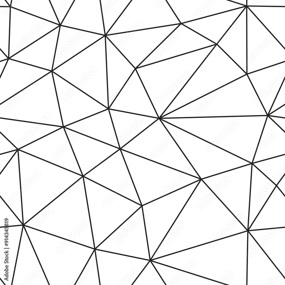Poster tileable abstract background. large triangles size. thin lines weight. repeatable pattern. seamless 