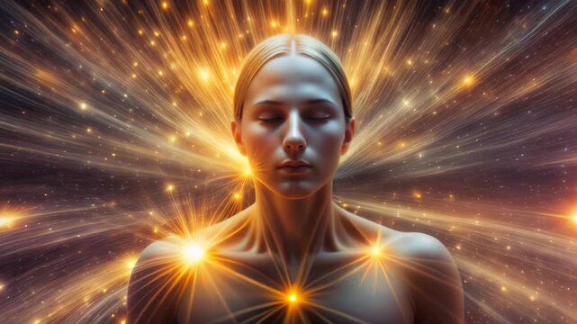 Close-up Portrait of Woman Meditating