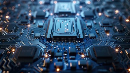 The advanced computer microchip