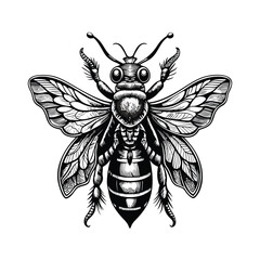 Old engraving style vector illustration