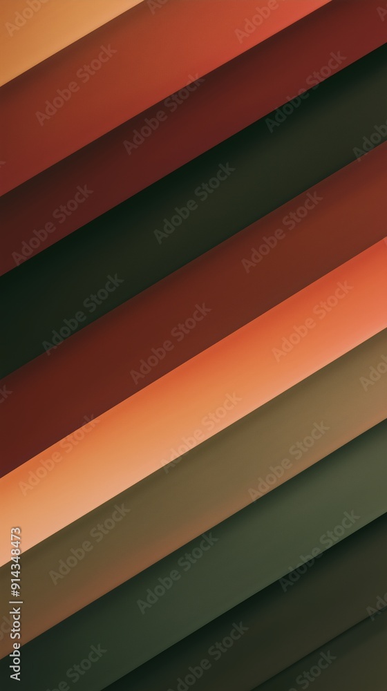 Poster diagonal lines in warm autumn colors are overlapping, creating a gradient effect. the image evokes a