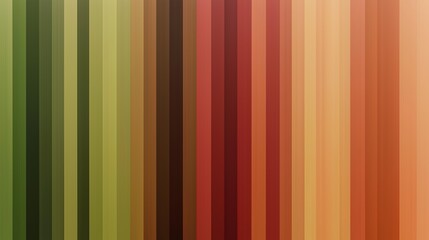 Obraz premium Seamlessly blending vertical stripes of green, brown, and orange create a warm and sophisticated gradient effect, perfect for any project needing a touch of elegance