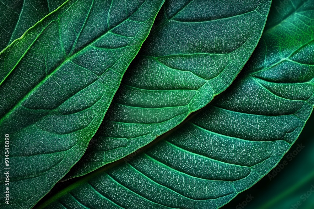 Wall mural tropical leaf veins