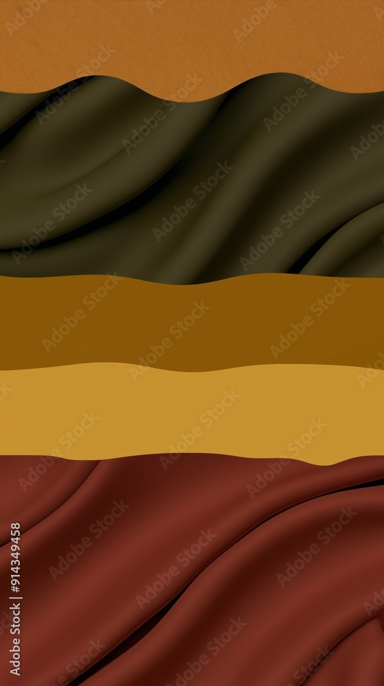 Aufkleber flowing fabric waves create a mesmerizing abstract background. blending minimalist design with elega