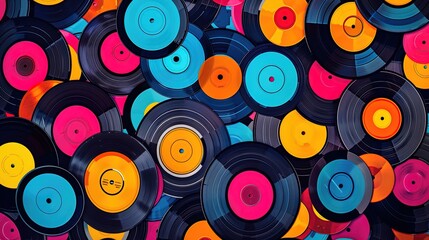 Vinyl record wallpaper