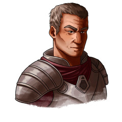 Fantasy Old Man Knight Portrait