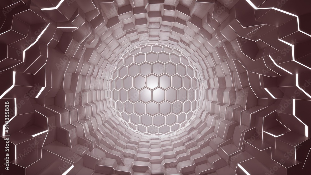 Poster futuristic 3d white honeycomb pattern luxurious geometric hexagonal texture modern abstract mosaic b