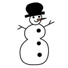 Snowman for display celebrating Christmas party 