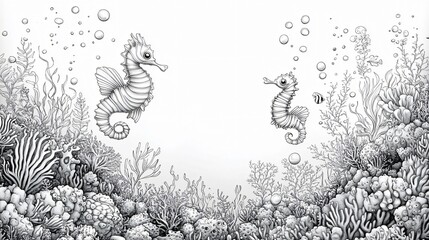 Enchanting Underwater Wonderland Coloring Book
