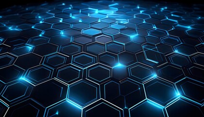 abstract background with hexagons