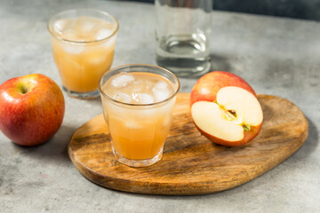 Cold Boozy Polish Szarlotka Apple Cider Cocktail