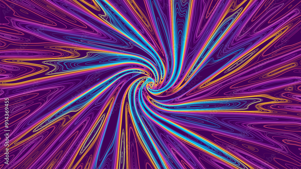 Aufkleber abstract fabric twisted in spiral. swirled fabric in topographic contour pattern. luxury and elegant