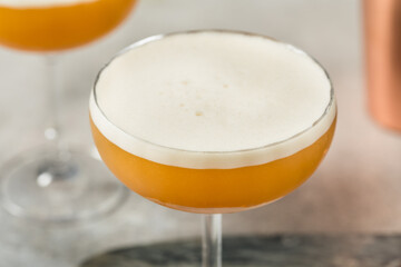 Cold Refreshing French Martini Cocktail with Vodka and Raspberry Liquor