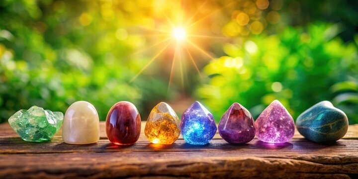 Healing reiki chakra chrystals therapy session for relaxation and spiritual wellbeing, gemstones, therapy