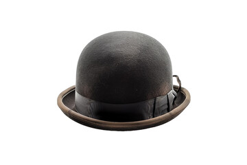 Fototapeta premium Modern Bowler Hat Isolated on Transparent Background