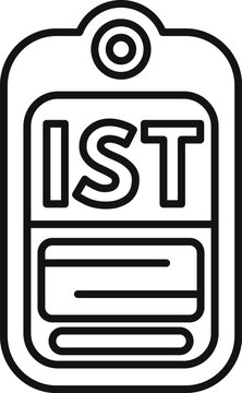 recommend clip art: Military rank insignia showing first sergeant rank icon outline for web and mobile design