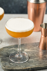 Cold Refreshing French Martini Cocktail with Vodka and Raspberry Liquor