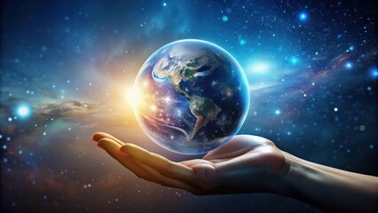 A celestial sphere held in human hand , astronomy, stars, planetarium, cosmos, universe, celestial, sphere, sky