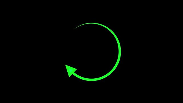 circle arrows turning animated around process