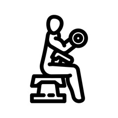 glute bridges fitness exercise leg line icon vector. glute bridges fitness exercise leg sign. isolated contour symbol black illustration