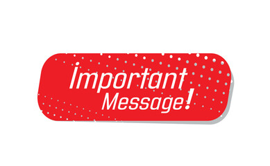  important message